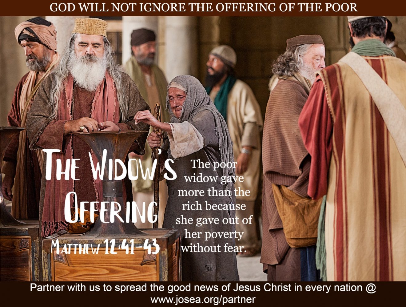God will not ignore the offering of the poor – Josea World Outreach